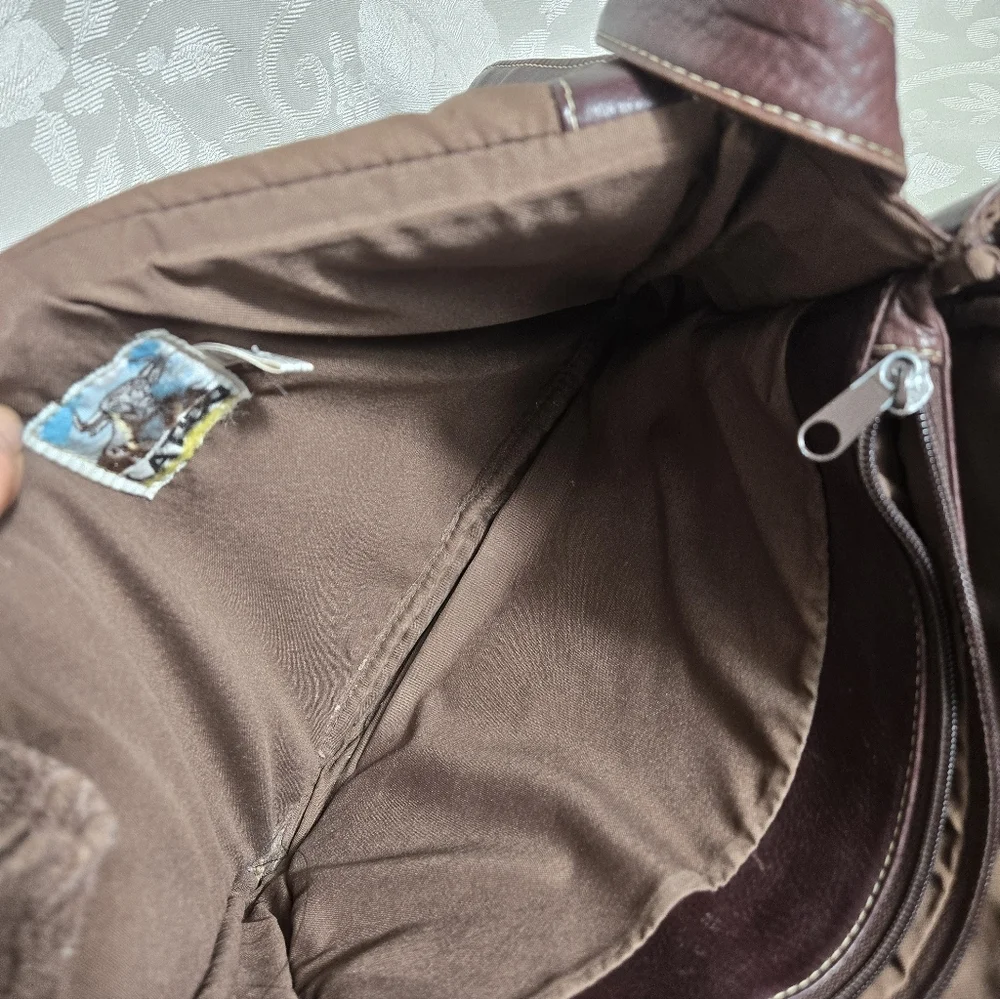 Latico Dark Brown Leather Messenger Bag
